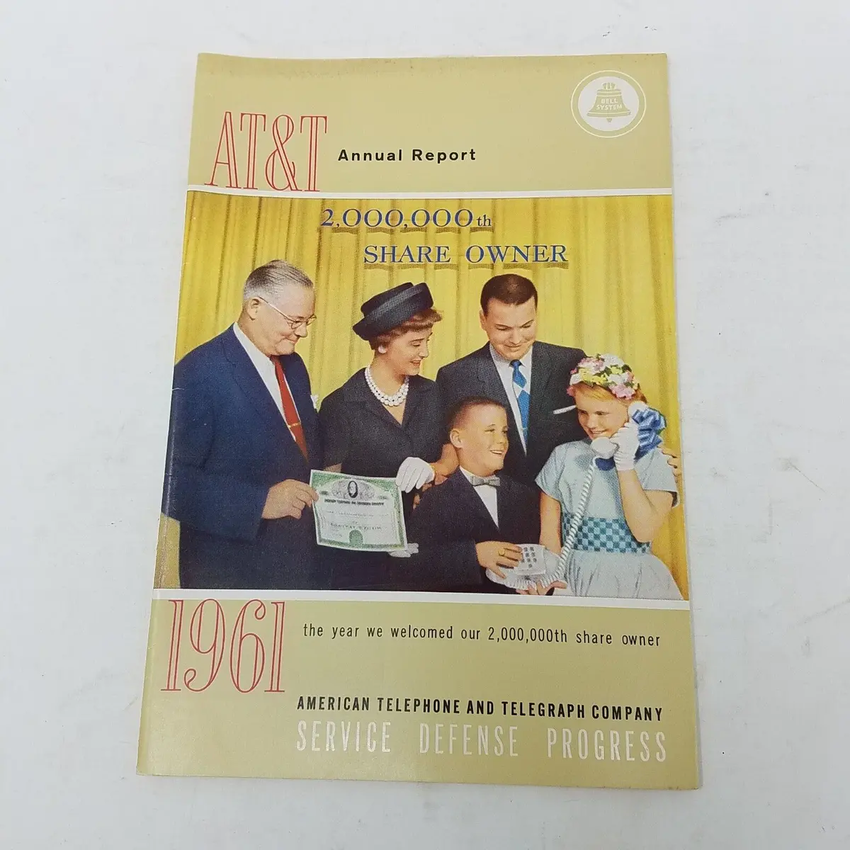 Vintage At&T Annual Report 1961 American Telephone And Telegraph Co Bell System 1