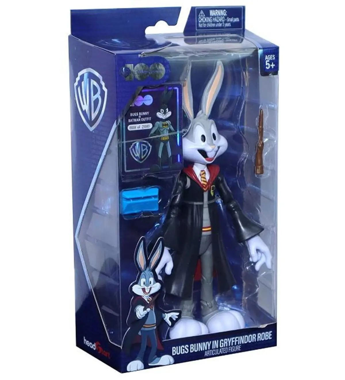 Wb100 - Looney Tunes X Harry Potter - Bugs Bunny (Gryffindor Robe) Action Figure (22881) Low Stock 1