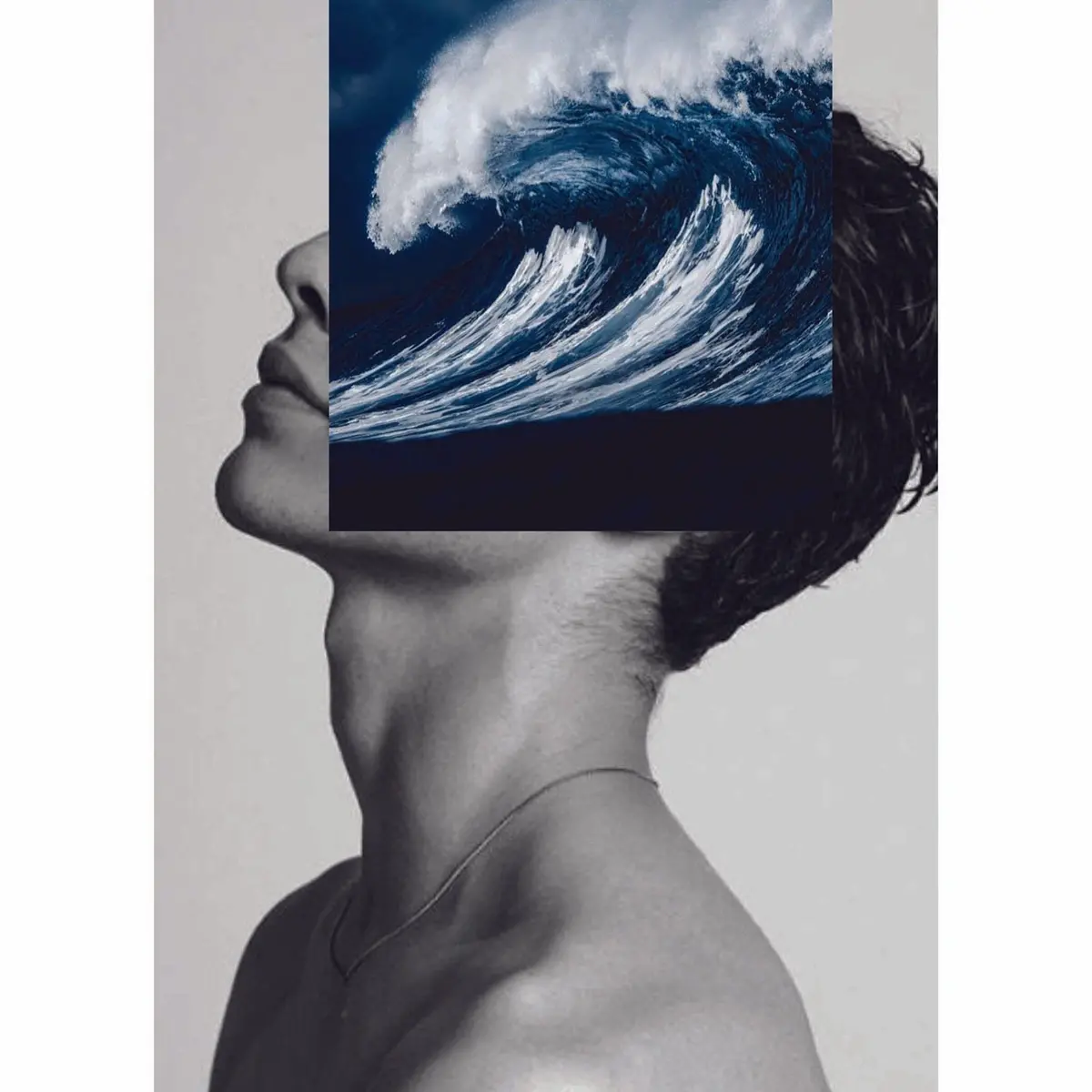 Naro Pinosa Male Wave Face Postcard 1