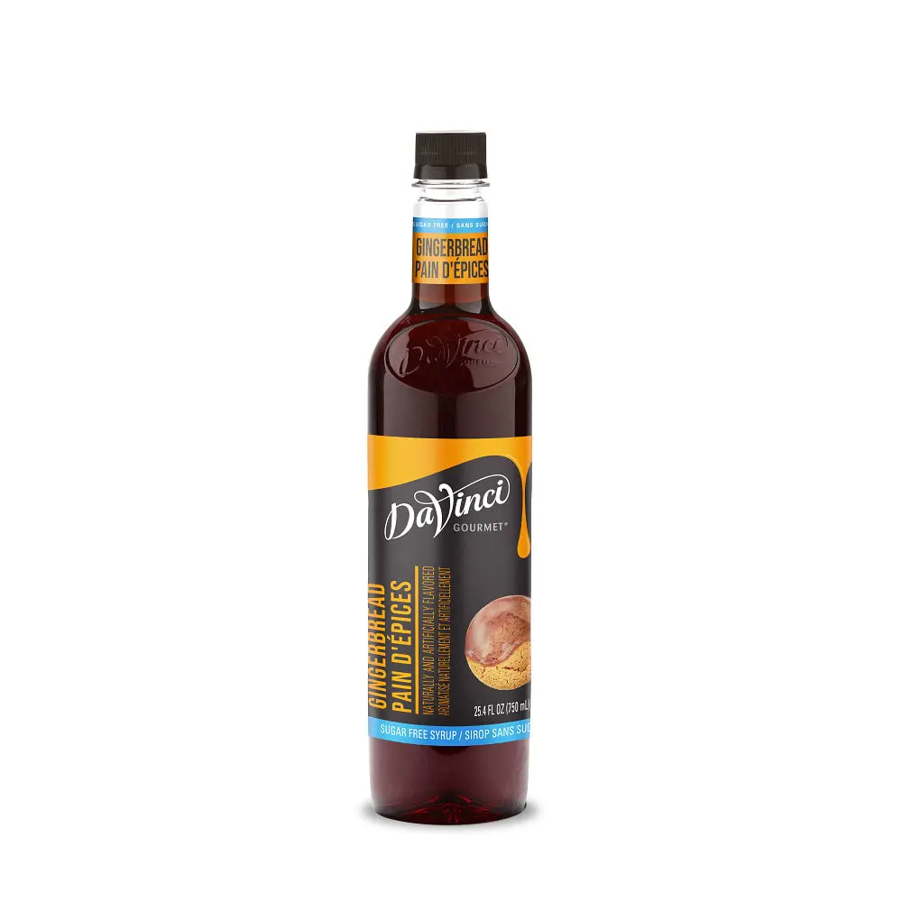Sugar-Free Gingerbread Syrup - 4 X 750 Ml Plastic 1