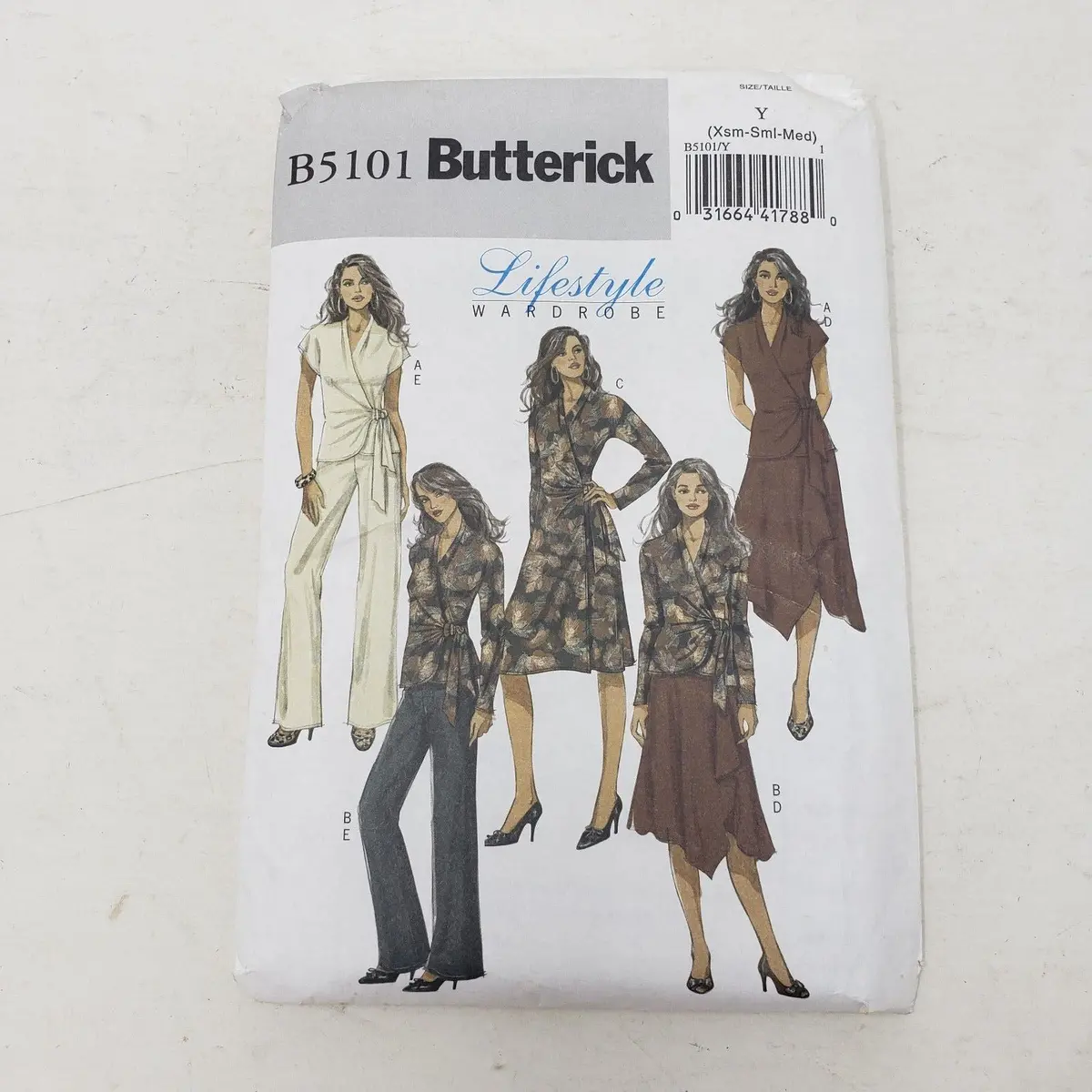 Butterick Lifestyle Wardrobe Sewing Pattern B5101 Women Xs-S-M Jacket Skirt Pant 1