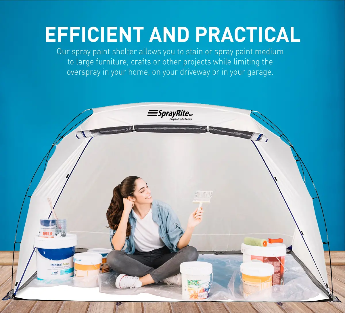 Sprayrite – Paint Spray Shelter, Spray Painting Tent, Furniture Paint Stain Shelter - Portable For Home Use And Stores 2