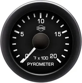 Isspro Ev2 2 1/16" 0-2000 Pyrometer With Built-In Warning Light 1