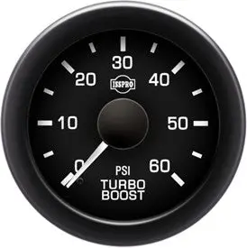Isspro Ev2 2 1/16" 0-60 Psi Boost Gauge With Built-In Warning Light 1