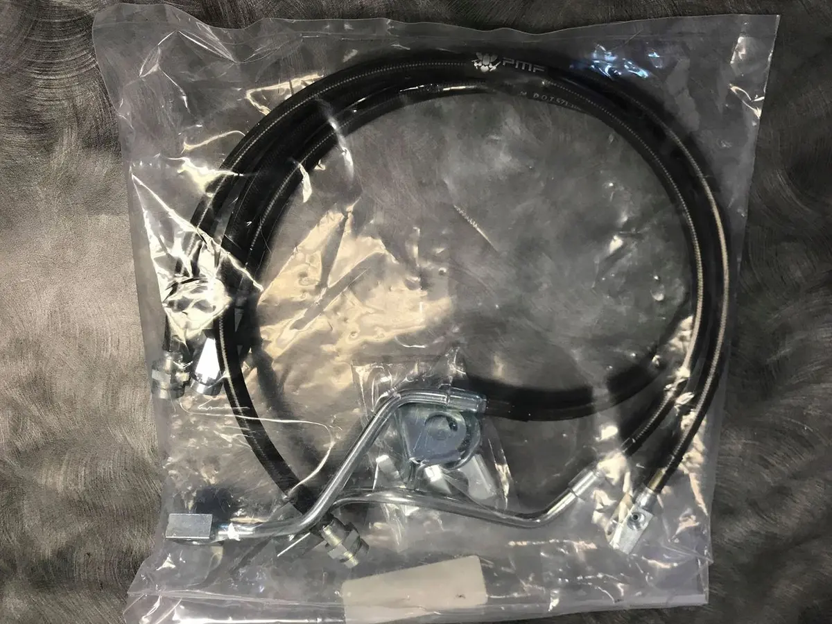 Pmf Braided Stainless Steel Axle Conversion Brake Lines (1980-97 Ford F250/F350) 1