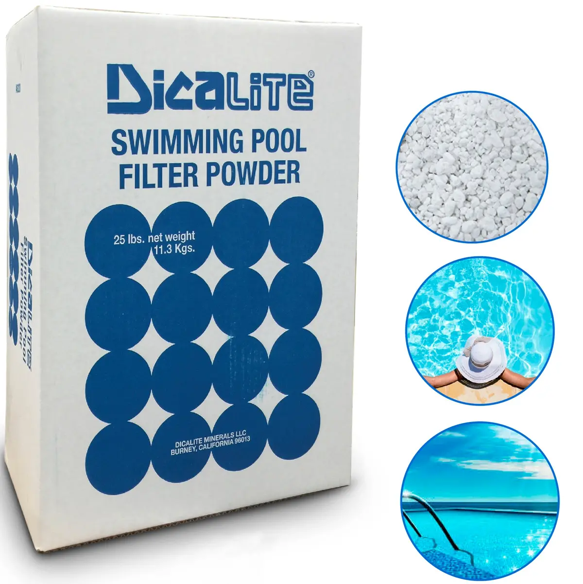 Dicalite Minerals De25box Diatomaceous Earth Pool Filter D.E. 25 Lbs 1