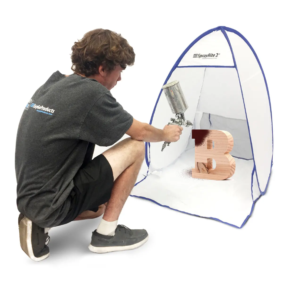 Sprayrite 2 – Paint Spray Shelter - Spray Booth Painting Tent - Small Furniture Paint Stain Shelter - Portable For Home 1