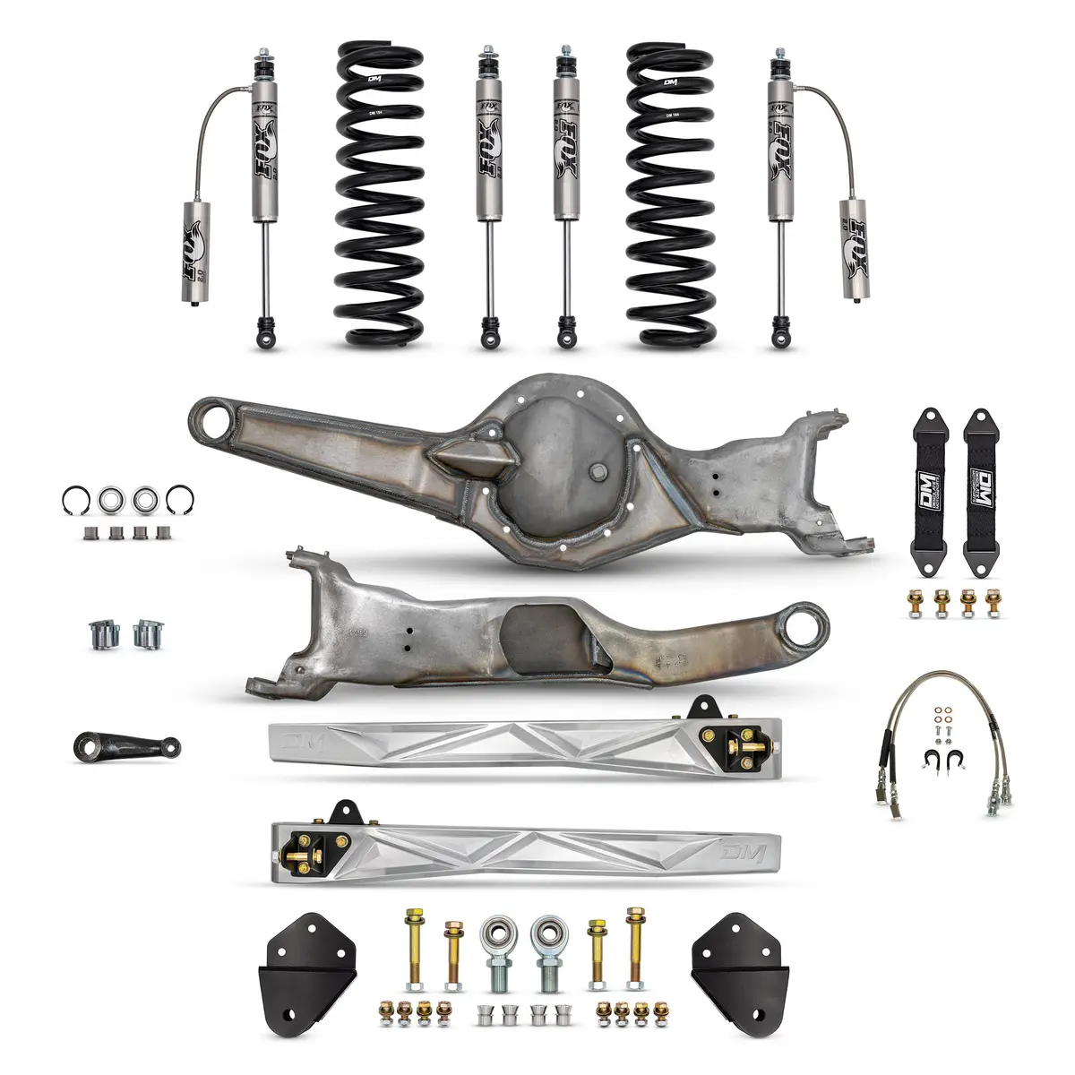 Desolate Motorsports Front 4" Mid Travel Lift Kit  (Bolt-On) - 1980-1996 Ford F150/Bronco 1