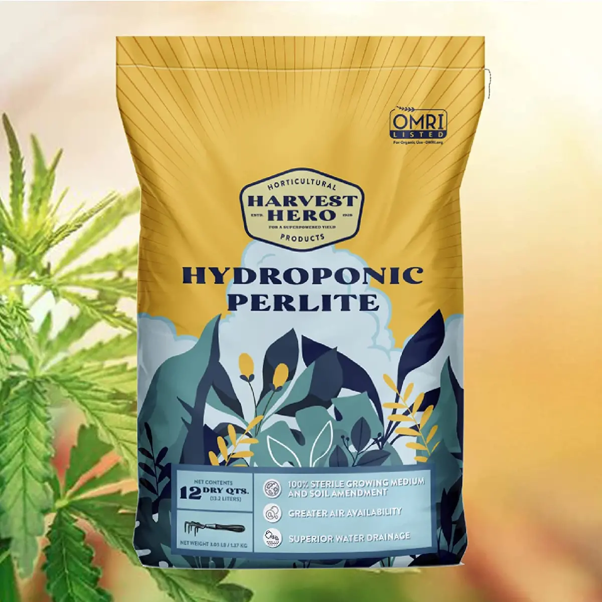 Harvest Hero Hydroponic Perlite For Potting Soil Mix, Root Cuttings, Containers And Indoor Gardens - Medium Grade - 3 Cubic Foot – 20 Pounds 1