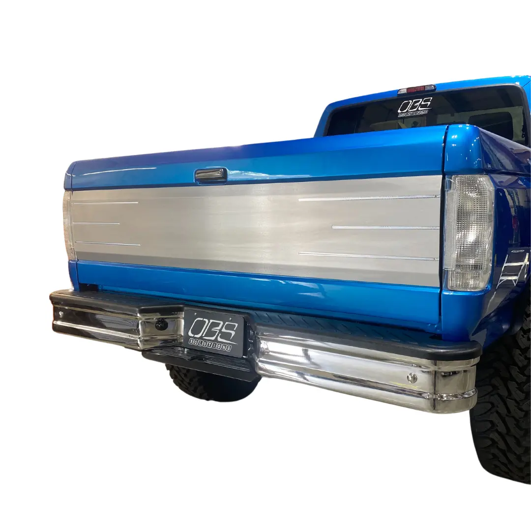 Obs Solutions Tailgate Panel With 3 Machined Lines - 1987-1997 Ford F-Series 1