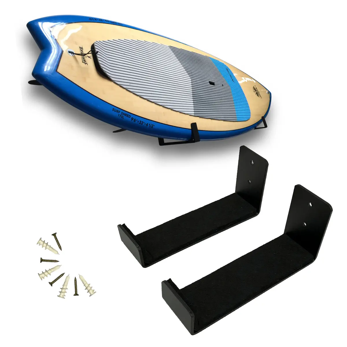 Easygo Sup Wall Rack – Longboard Storage – Surfboard Display Rack – Surf Board Rack 1