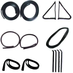 Precision Weatherstrip Kit W/O Chrome Trim (1980-1986) 1
