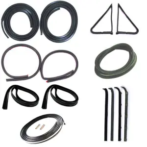 Precision Weatherstrip Kit W/Chrome Trim (1980-1986) 1