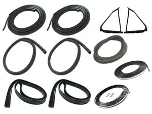 Precision Weatherstrip Kit W/Chrome Trim (1987-1991) 1