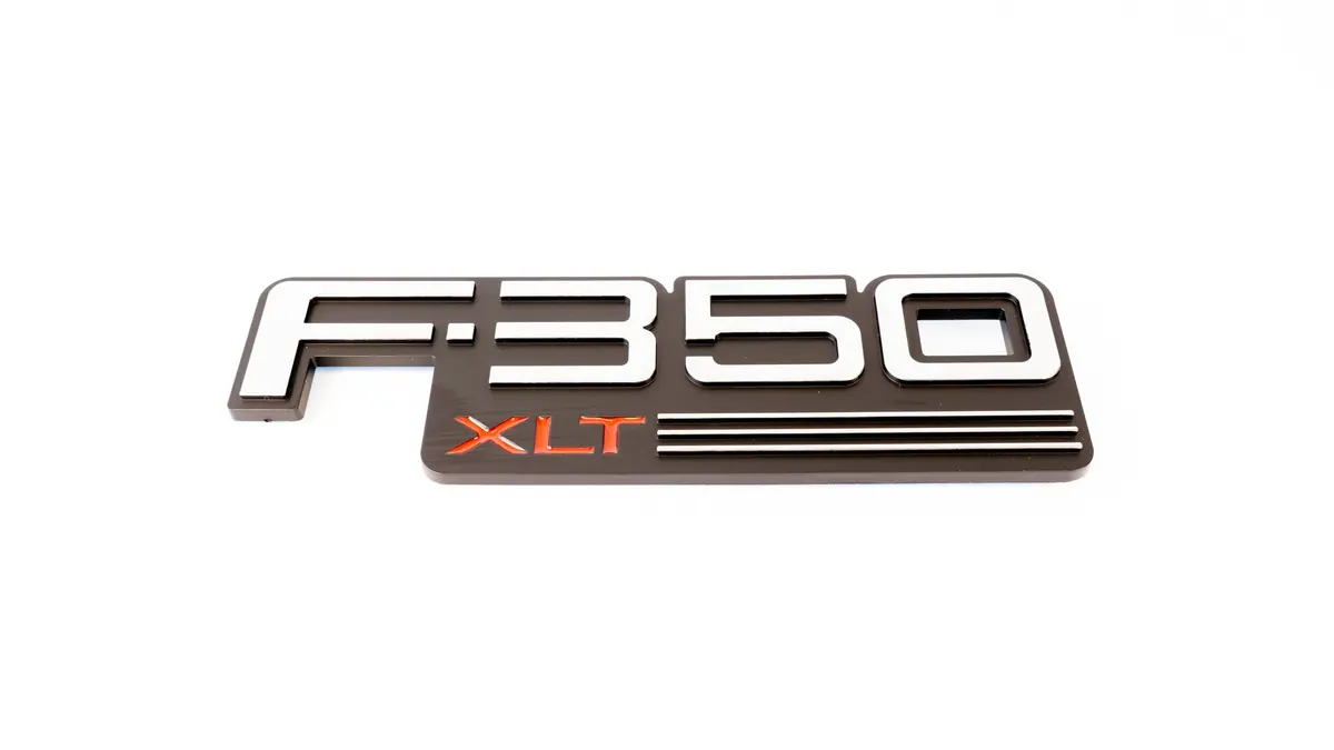 Complete Performance F350 Xlt Badge - 1992-1997 Ford F-Series 1