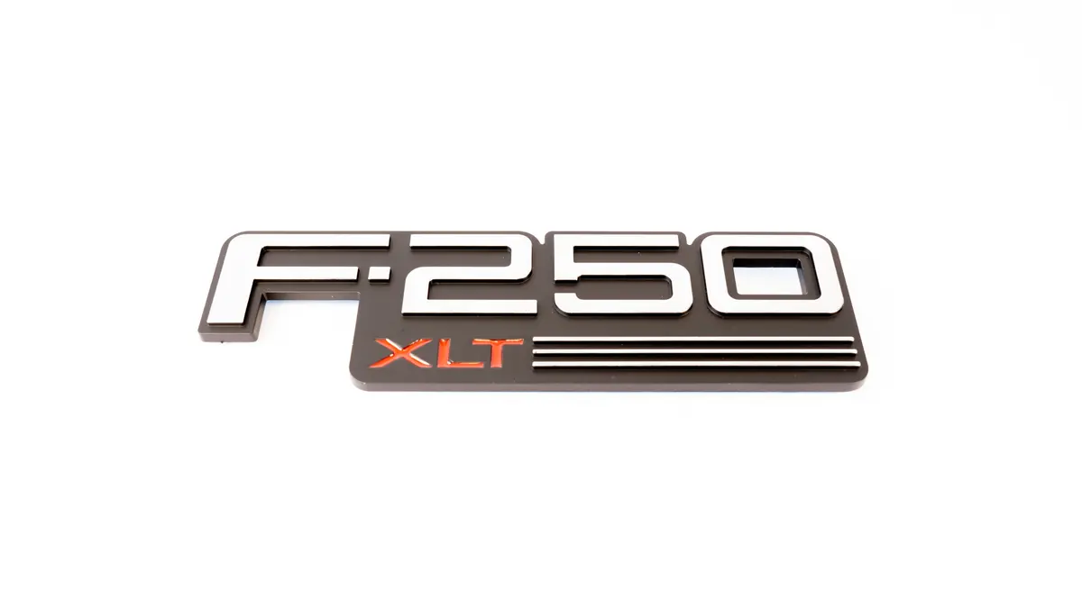 Complete Performance F250 Xlt Badge - 1992-1997 Ford F-Series 1