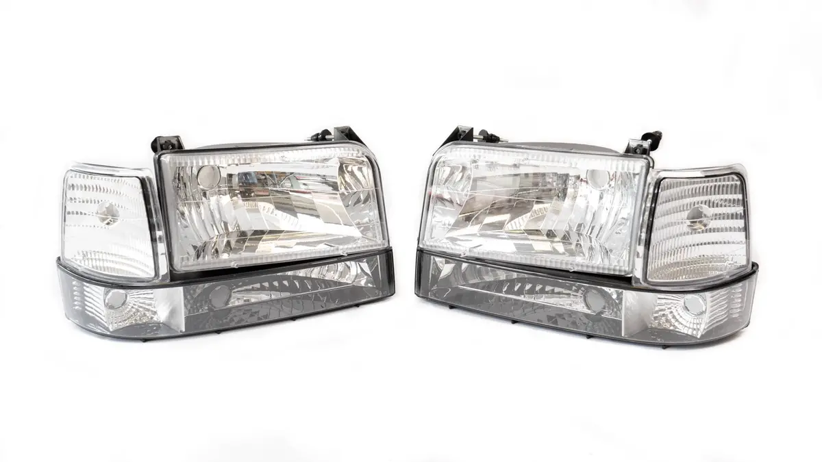 Complete Performance Blem Six Piece Clear Headlight Kit - 1992-1997 Ford F-Series & Bronco 1