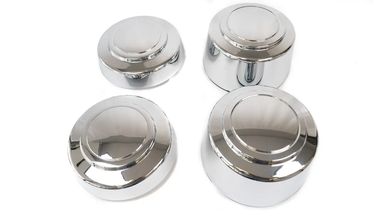 Complete Performance Front Wheel Center Hub Cap Set - (Front Closed) 2Wd - 1992-1997 Ford F-Series 1