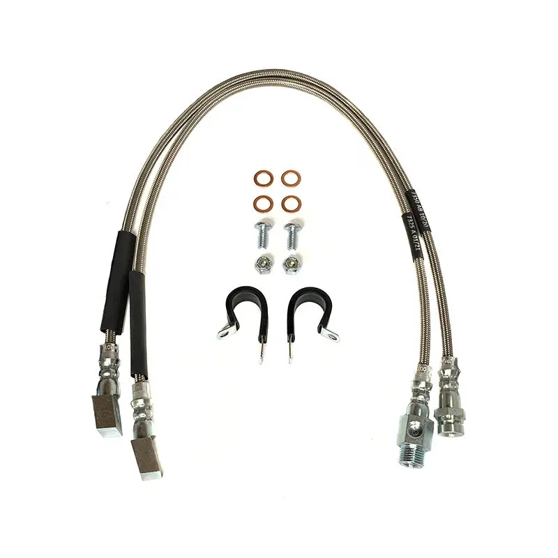 Desolate Motorsports Extended Stainless Front Brake Line Kit - Straight Axle Conversion Or Extended Width Beams 1