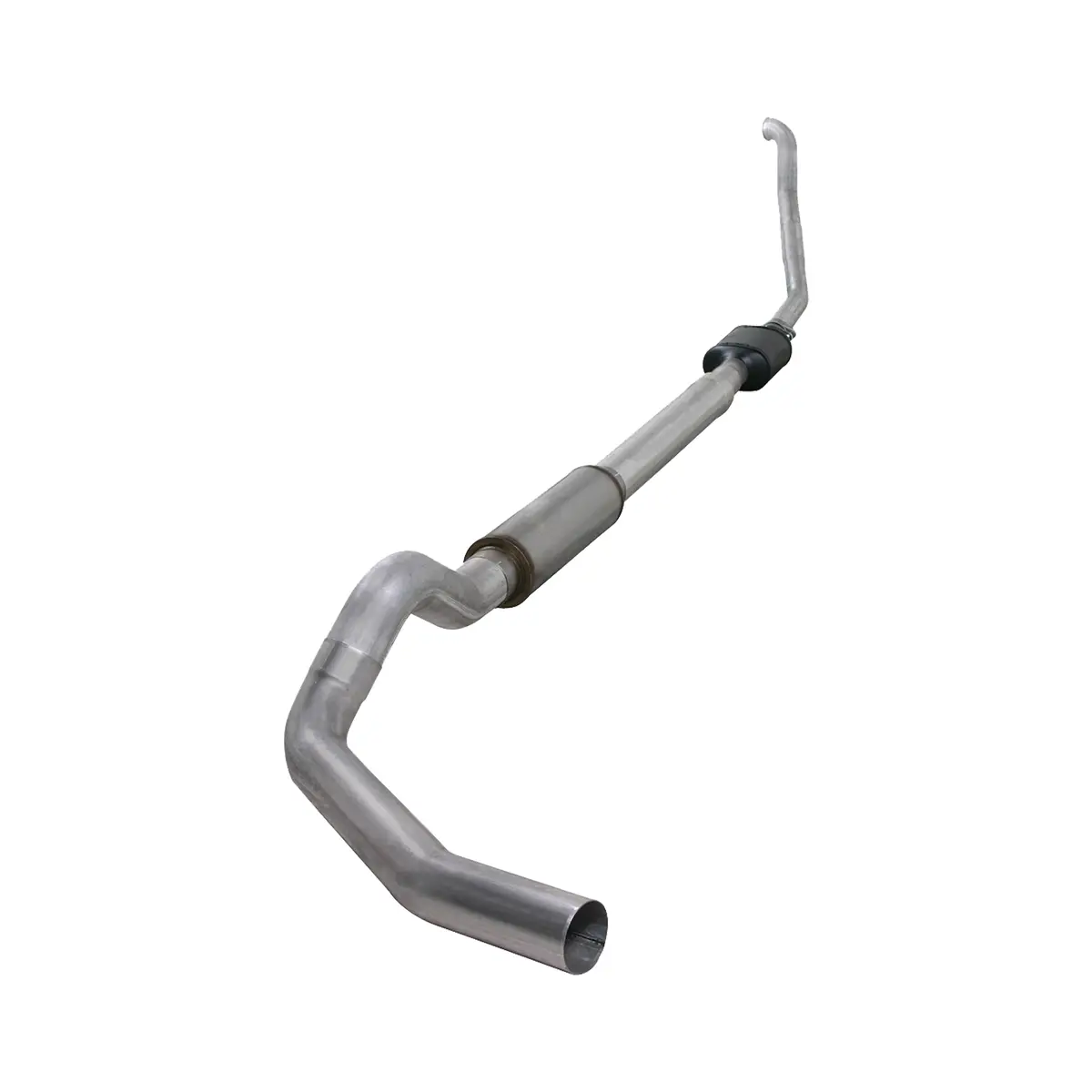 Diamond Eye 5" Aluminized Turbo Back Single Muffler Kit - 1994-1997 Ford F-Series 1