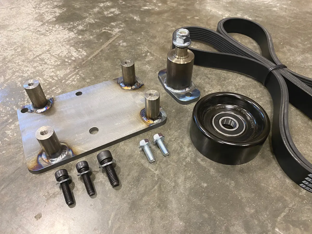 Carrick Customs Ford Cummins Ac Compressor Mount - 1980-1997 Ford F-Series 1