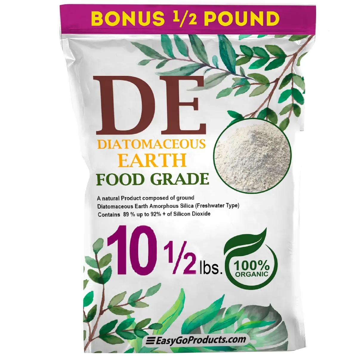 Diatomaceous Earth - De Fresh Water - 10.5 Pounds 1