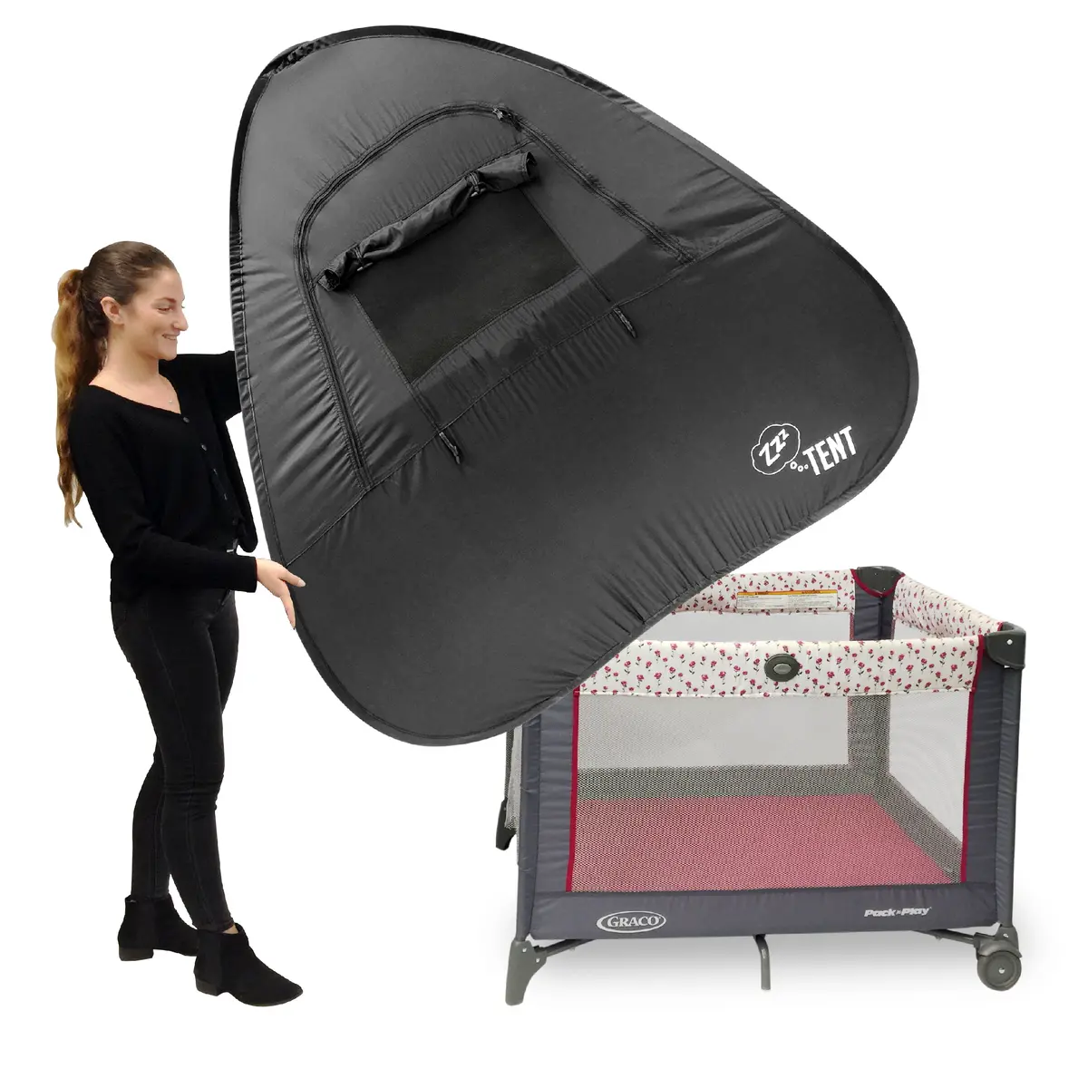 Easygoproducts Egp Zzz Play & Crib Sleeping Cover Instant Tent – Compatible With Pack ‘N Play, Baby Bjorn & Lotus Travel Crib, Patented 1