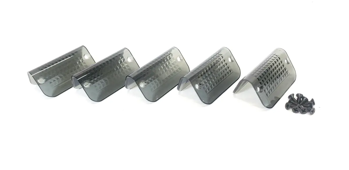 Complete Performance Lund Moon Sun Cab Visor Replacement Light Lenses - Smoked 1