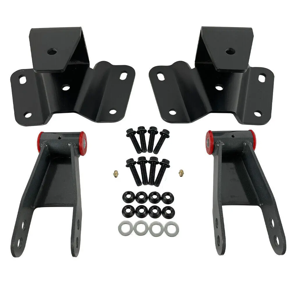 Djm Suspension F100 4 Inch Rear Leaf Spring Hanger And Shackle Kit - 1965-1972 Ford F-Series 1