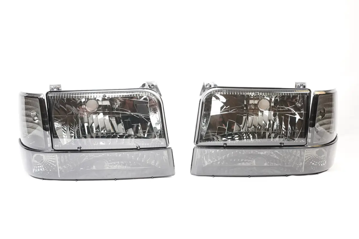 Complete Performance Blem Six Piece Smoked Headlight Kit - 1992-1997 Ford F-Series & Bronco 1