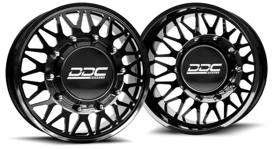 (1999 - 2004) Ddc Wheels Black/Milled The Mesh Dually Wheels 1