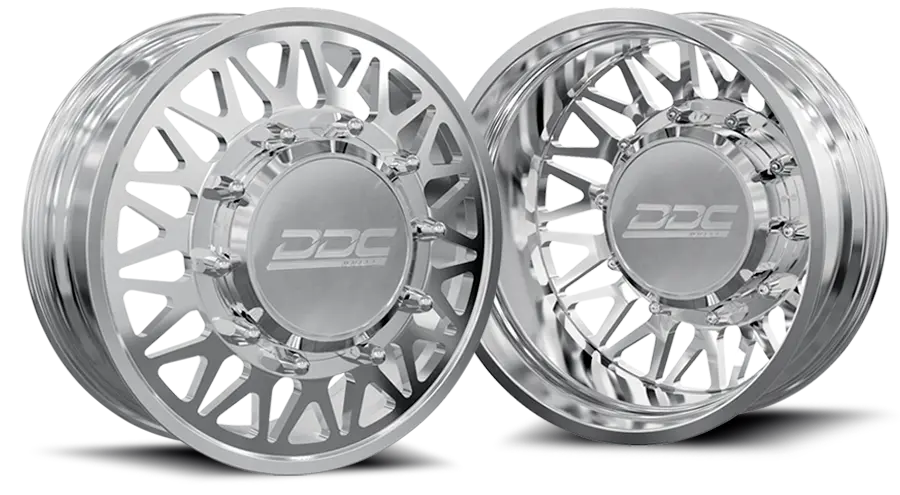 (1987 - 1997) Ddc Wheels Polished The Mesh Dually Wheels 1